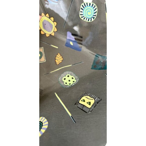 Triangular Gray Ceramic Dish Bowl Abstract Images Marked - Picture 11 of 11